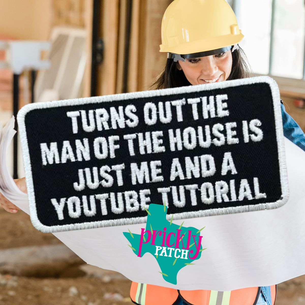 Man of the House Iron-On Embroidered Patch