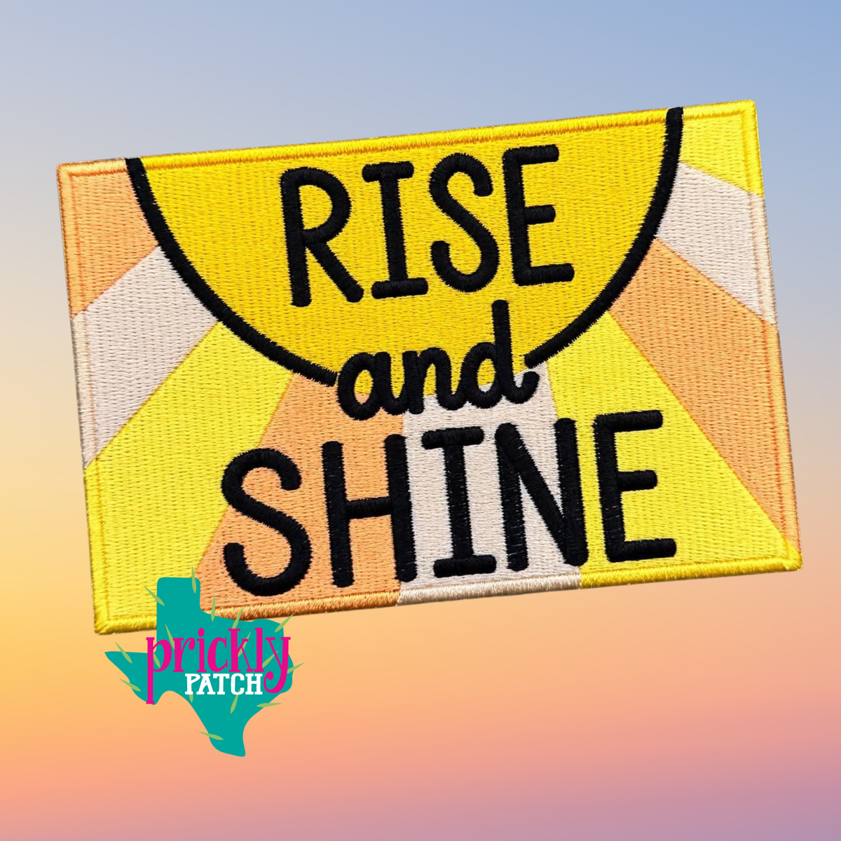 Rise and Shine Iron-On Embroidered Patch