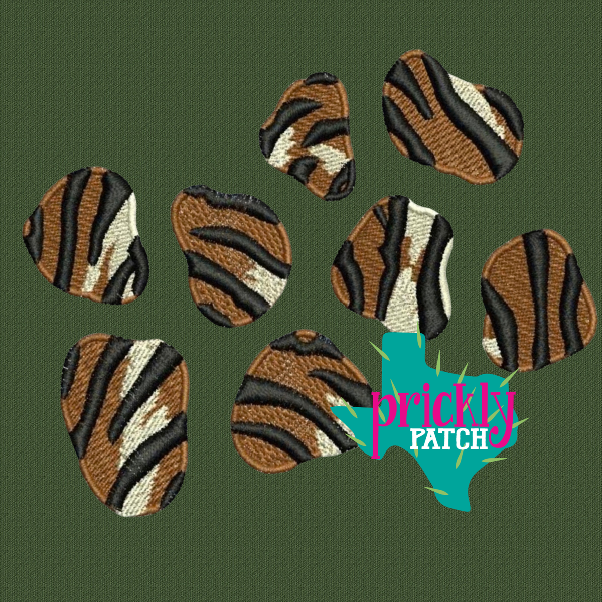 Tiger Spots Iron-On Embroidered Patch