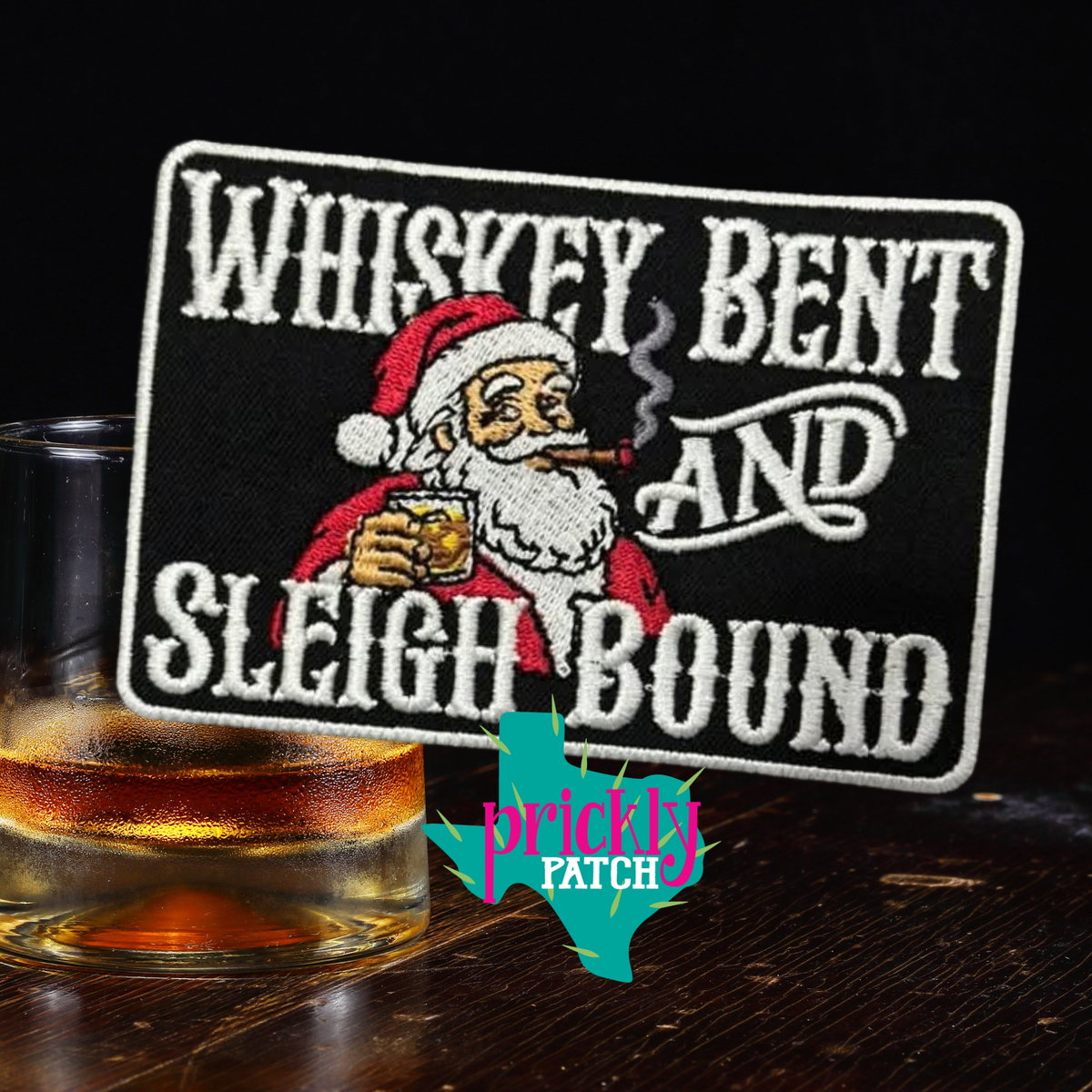 Sleigh Bound Iron-On Embroidered Patch