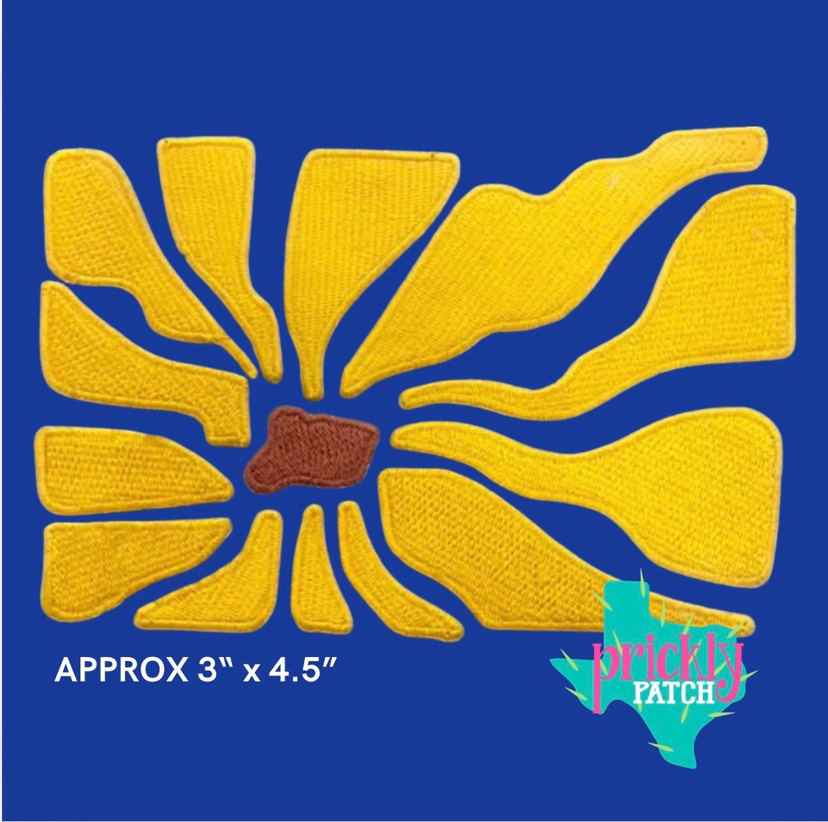 Sunflower Iron-On Embroidered Transfer