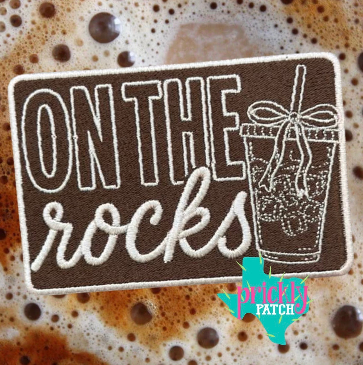 On The Rocks Iron-On Embroidered Patch