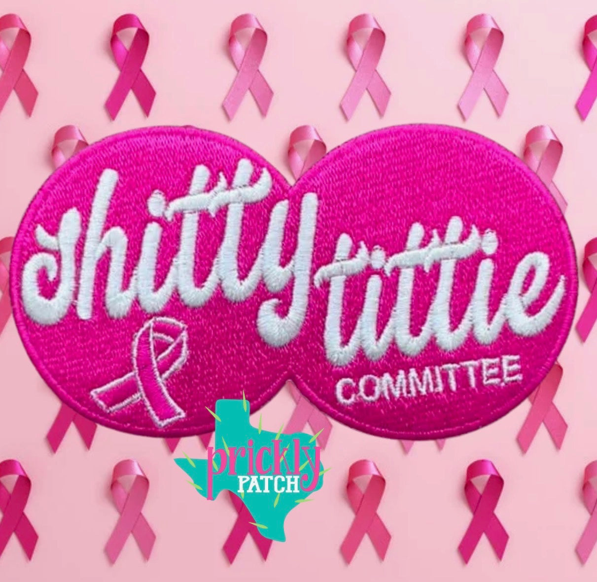 Shitty Tittie Committee Iron-On Embroidered Patch