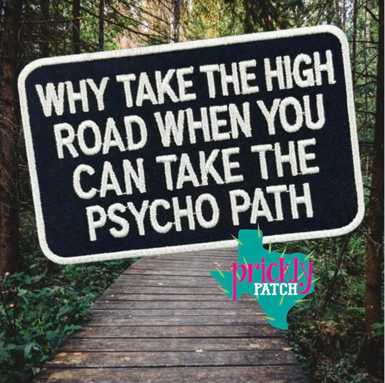 Psycho Path Iron-On Embroidered Patch