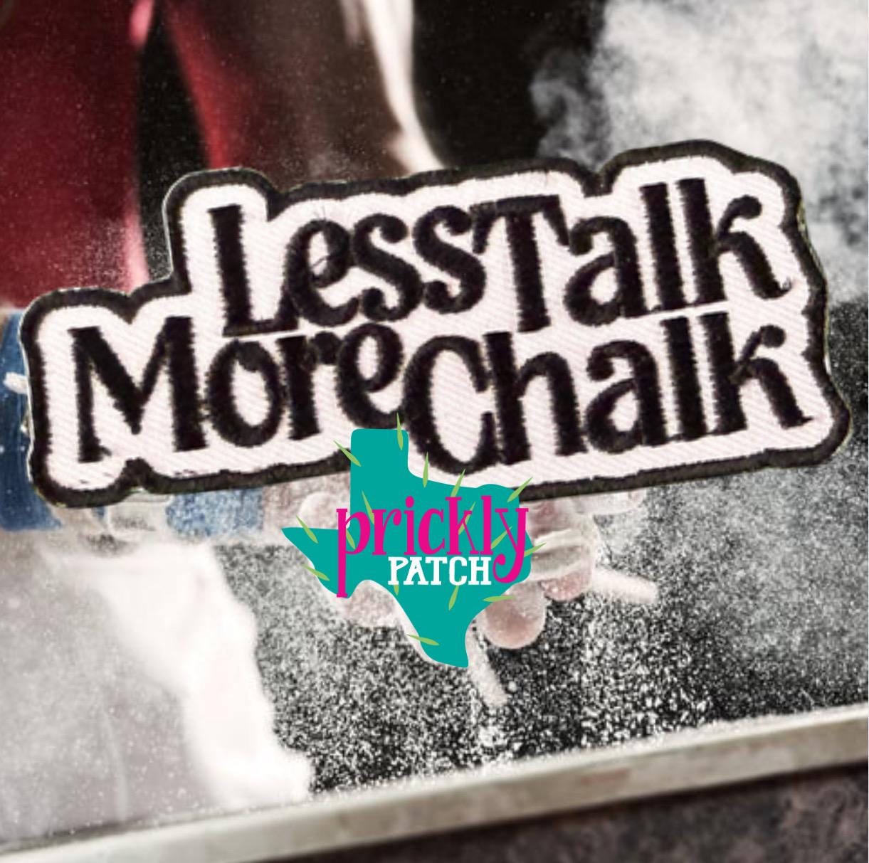 Less Talk More Chalk Gymnastics Patch