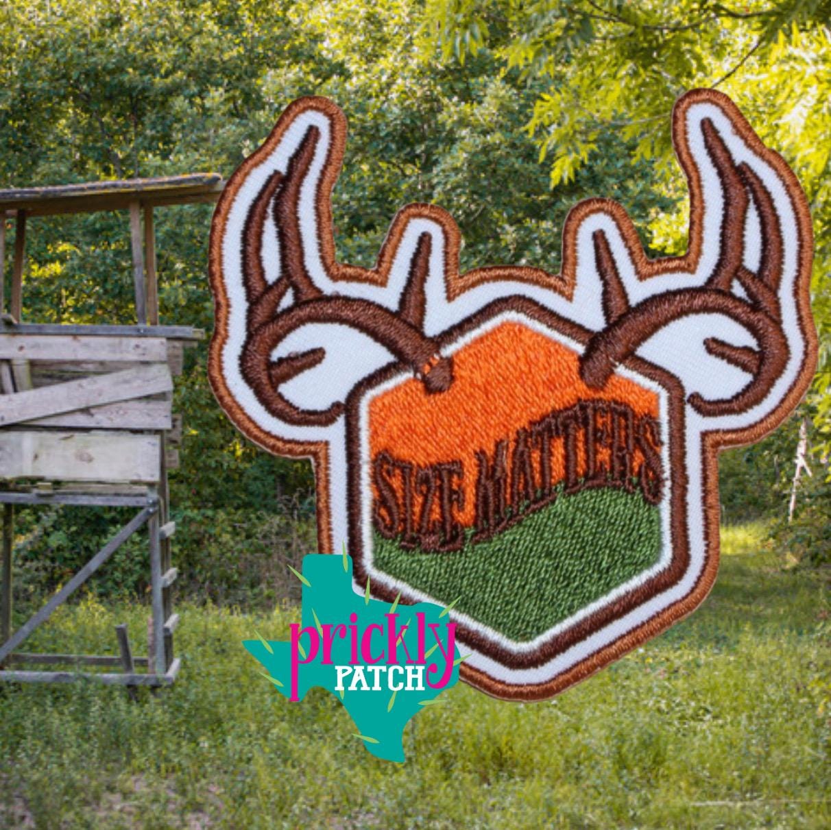 Size Matters Antlers Patch
