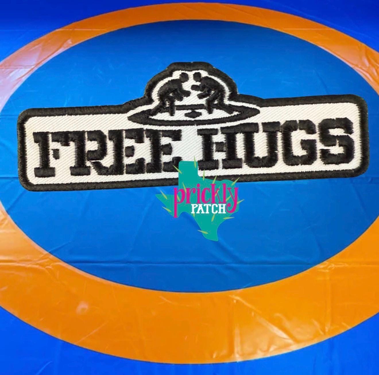 Free Hugs Wrestling Patch