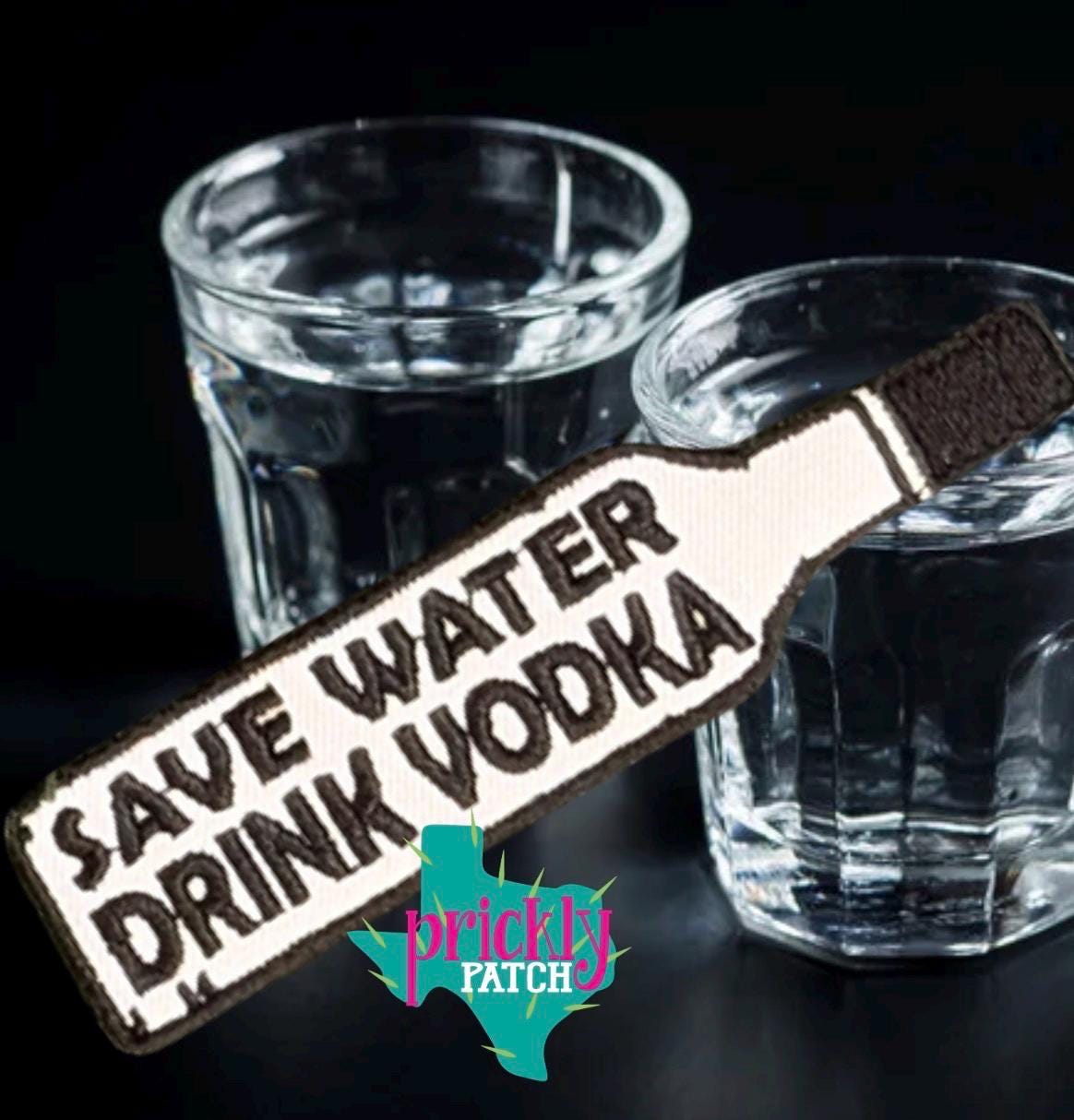 Save Water Iron-On Embroidered Patch