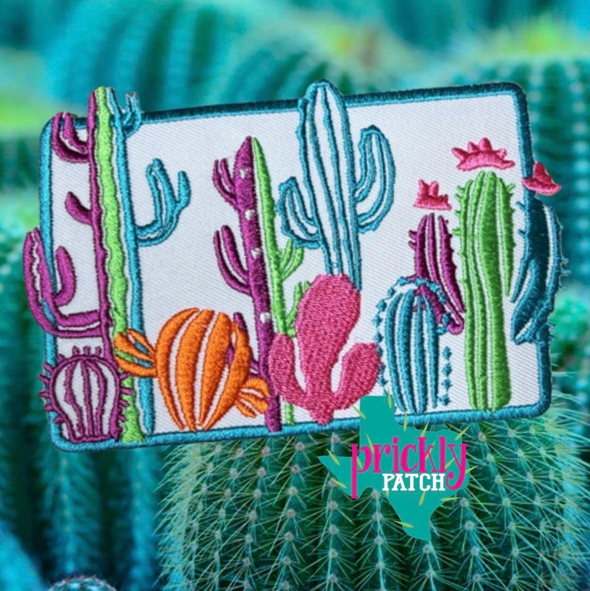 Cactus Collection Iron-On Embroidered Patch