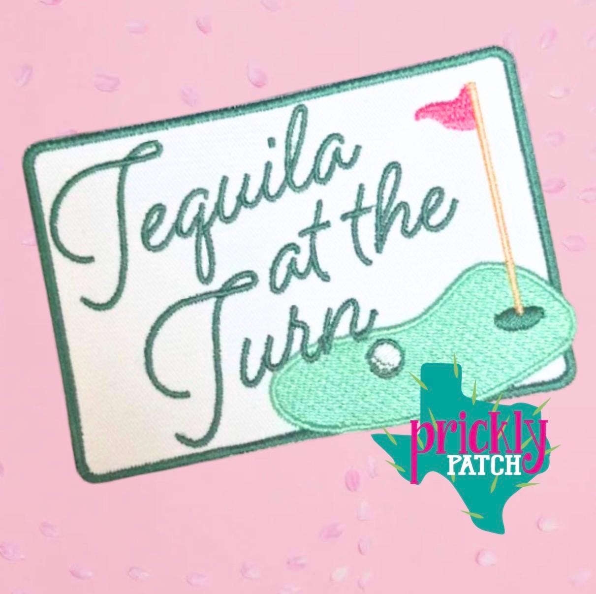 Tequila at the Turn Iron-On Embroidered Patch