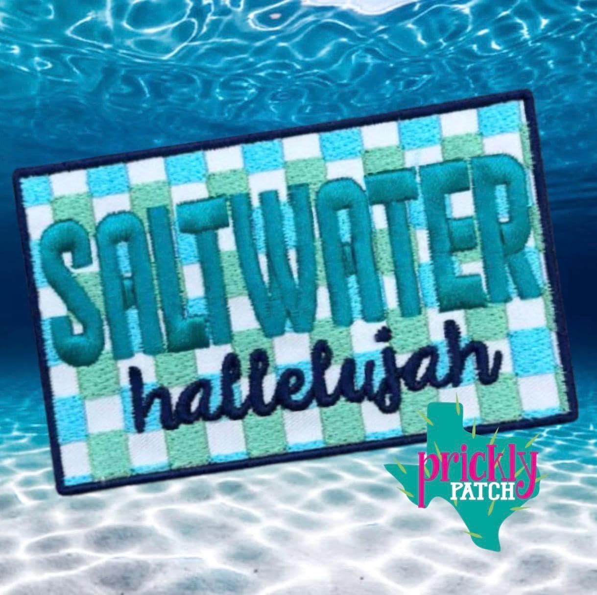 Saltwater Hallelujah Iron-On Embroidered Patch