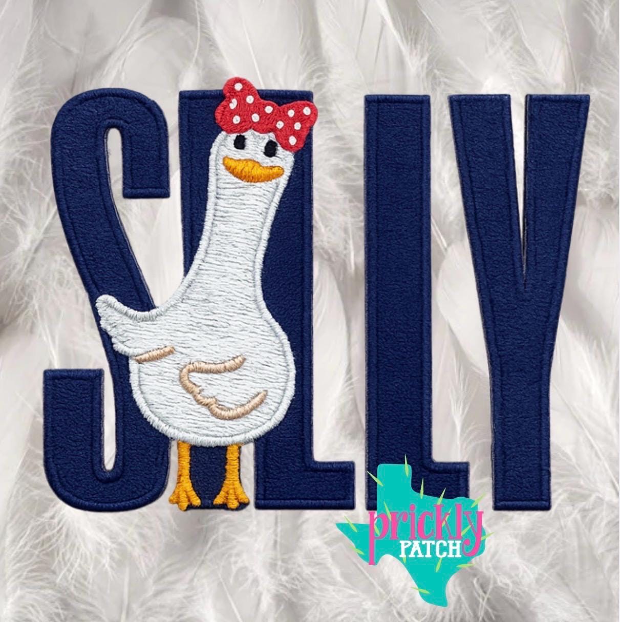 Silly Iron-On Embroidered Transfer
