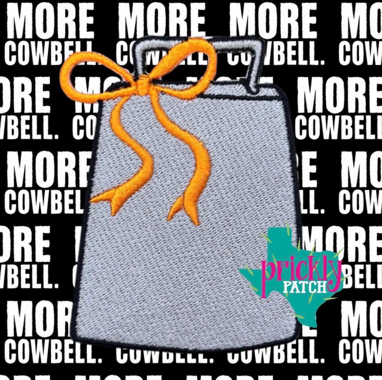 Spirit Bell Orange Iron-On Embroidered Patch