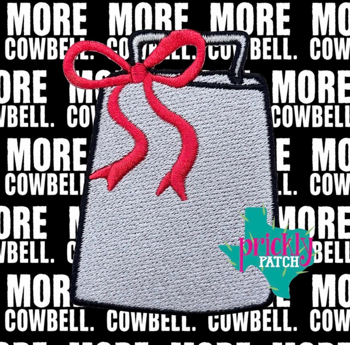 Spirit Bell Red Iron-On Embroidered Patch
