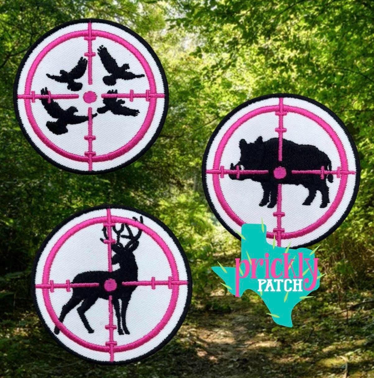 Sights on You Pink Iron-On Embroidered Patch Set (3 pack)
