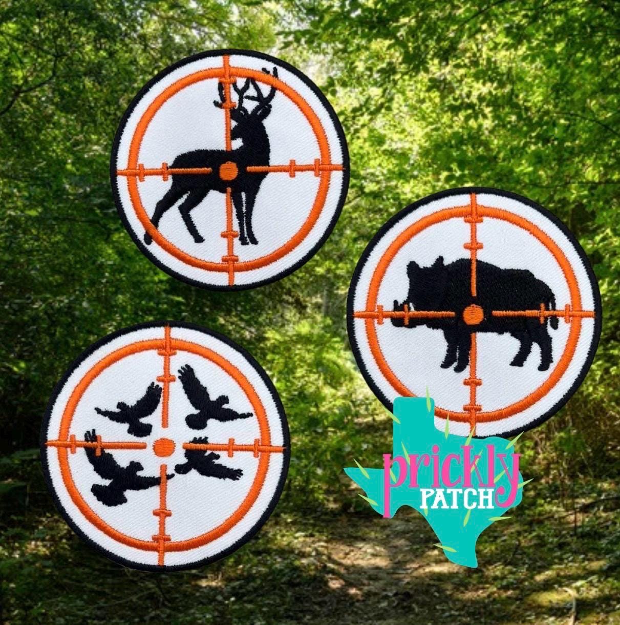 Sights on You Orange Iron-On Embroidered Patch Set (3 pack)