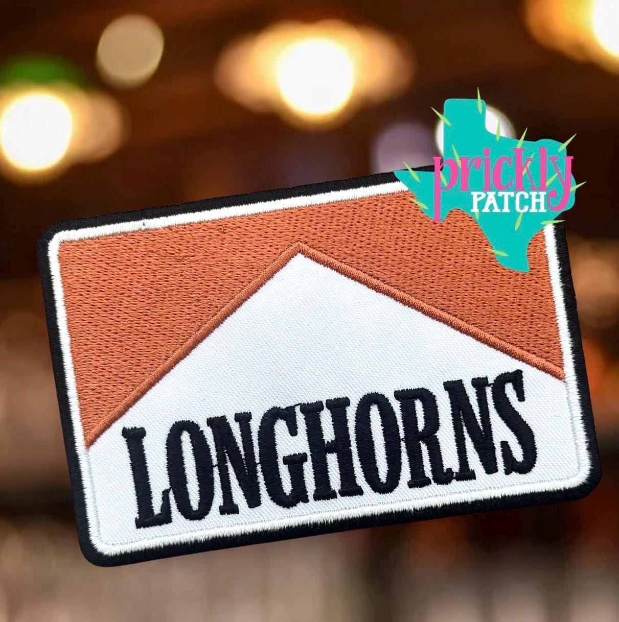 Longhorns Iron-On Embroidered Patch