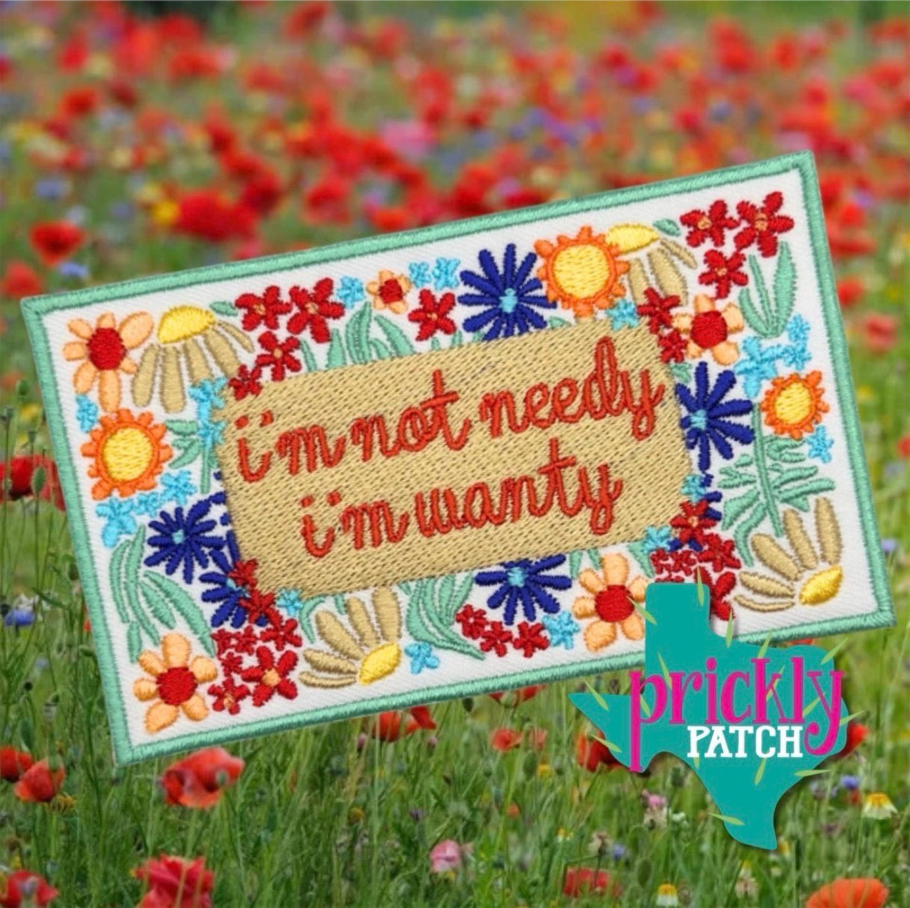 Wanty Iron-On Embroidered Patch