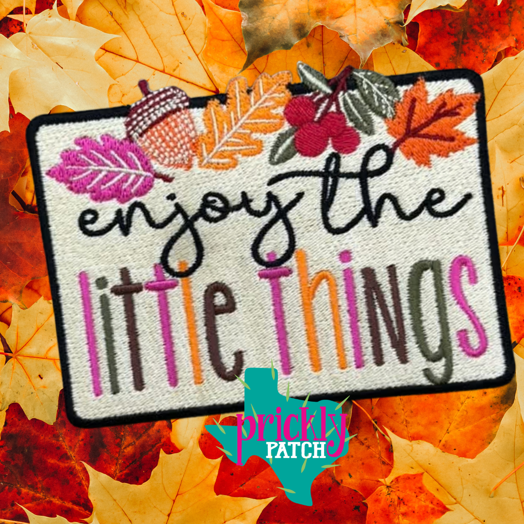 Little Things Iron-On Embroidered Patch