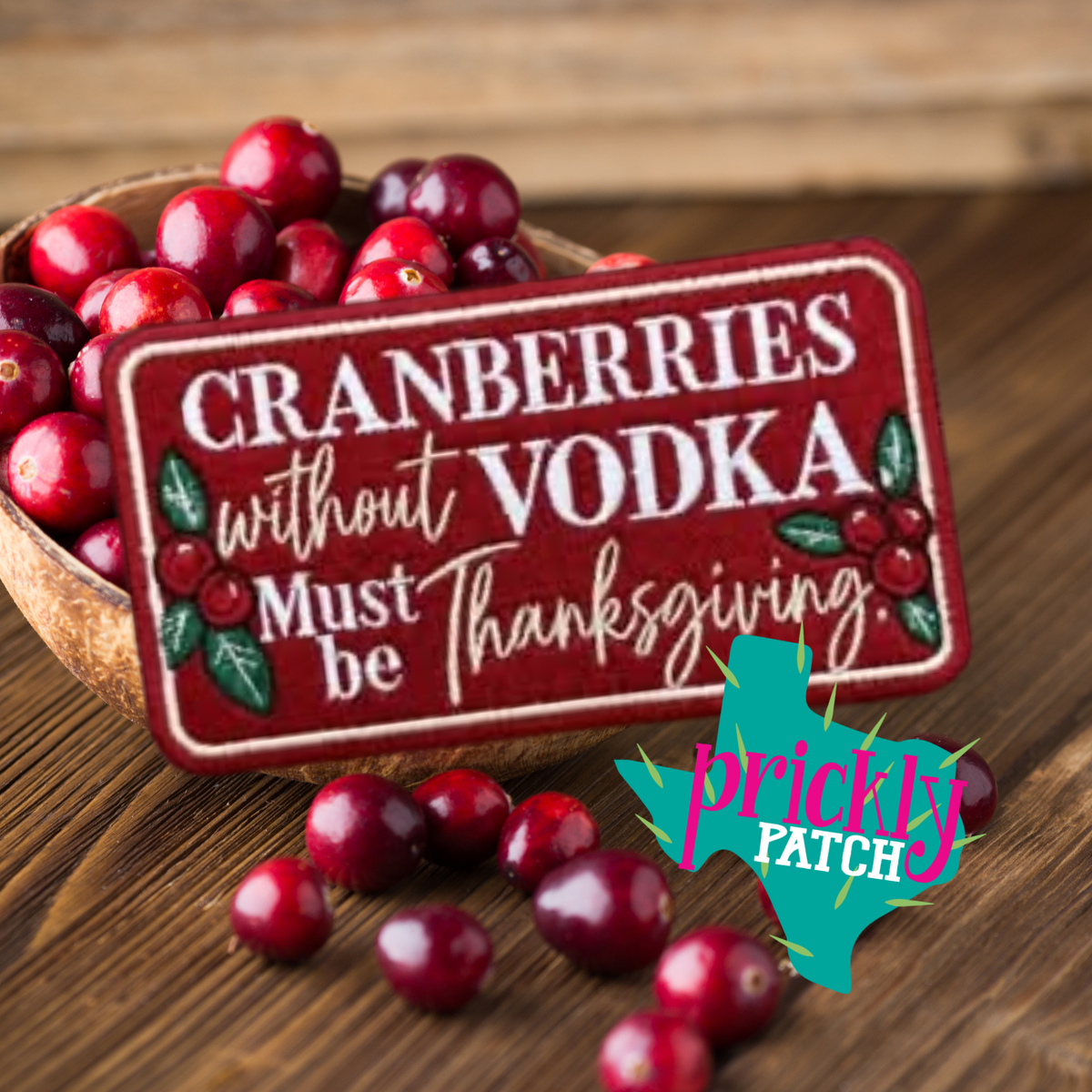 Must be Thanksgiving Iron-On Embroidered Patch