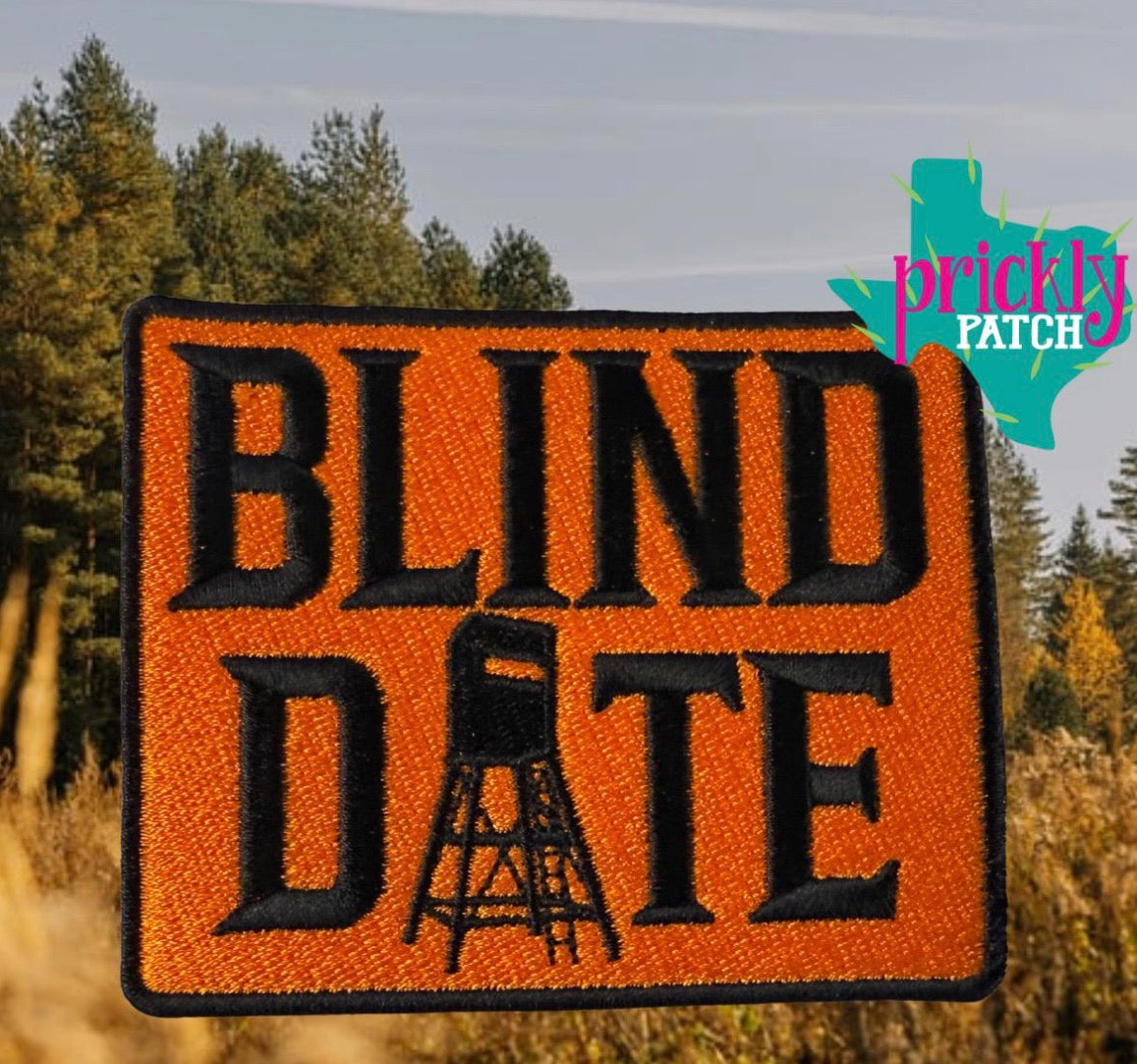 Blind Date Iron-On Embroidered Patch