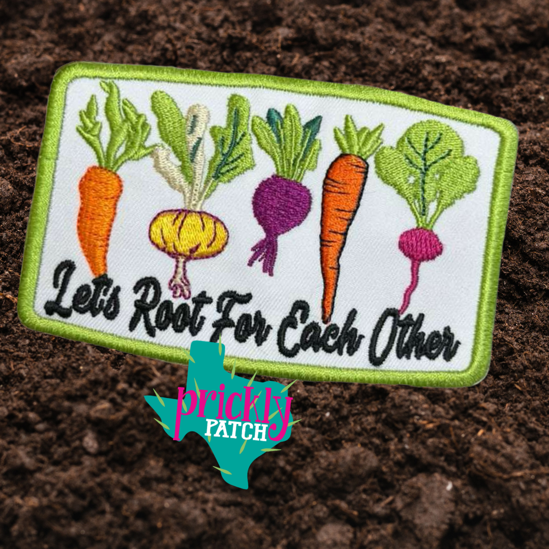 Root For Each Other Iron-On Embroidered Patch
