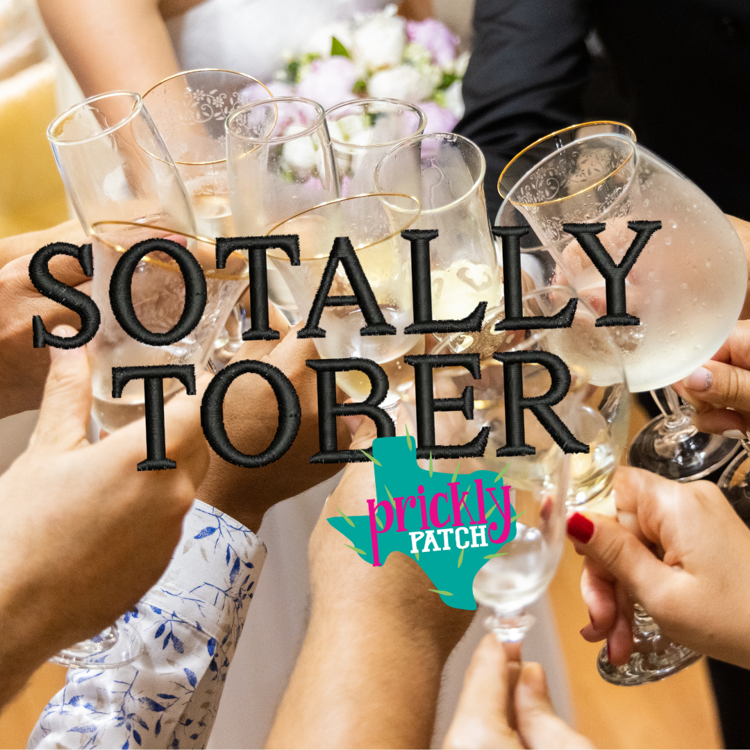 Sotally Tober Iron-On Embroidered Transfer
