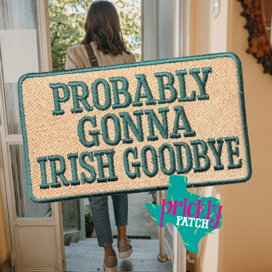 Irish Goodbye Iron-On Embroidered Patch
