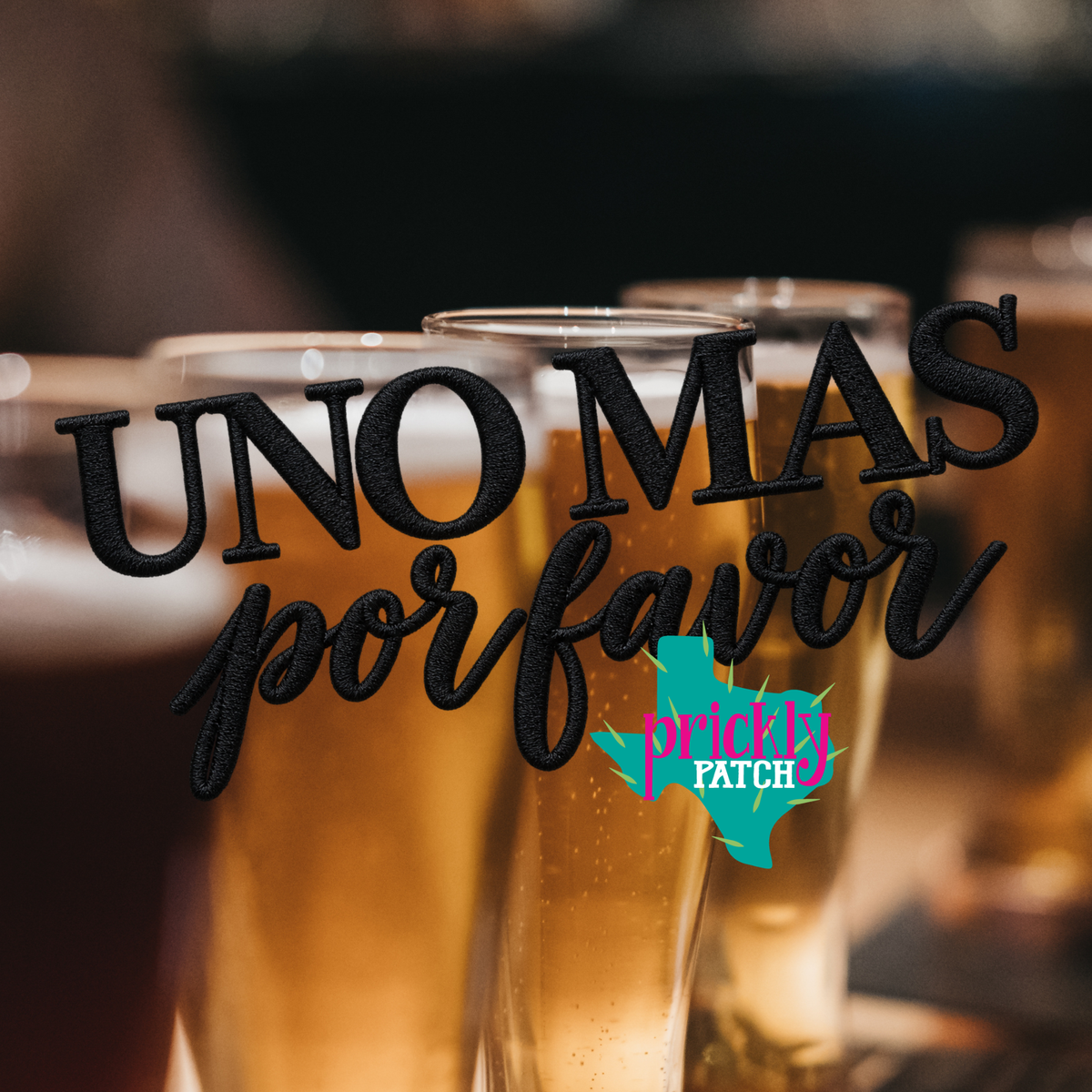 Uno Mas Iron-On Embroidered Transfer