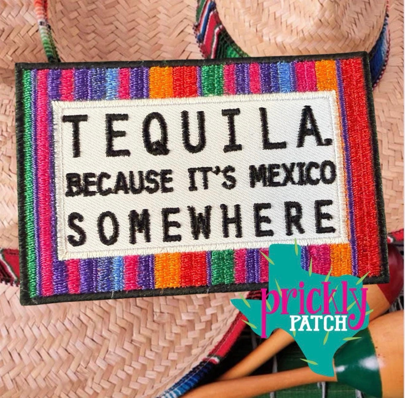 Tequila Iron-On Embroidered Patch