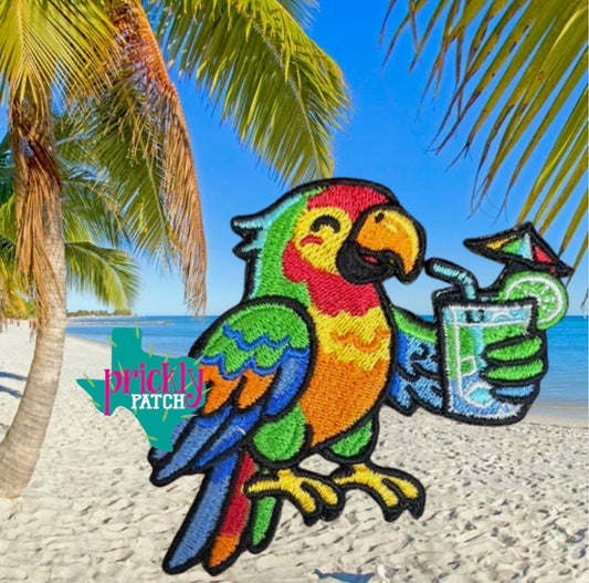 Parrot Iron-On Embroidered Patch