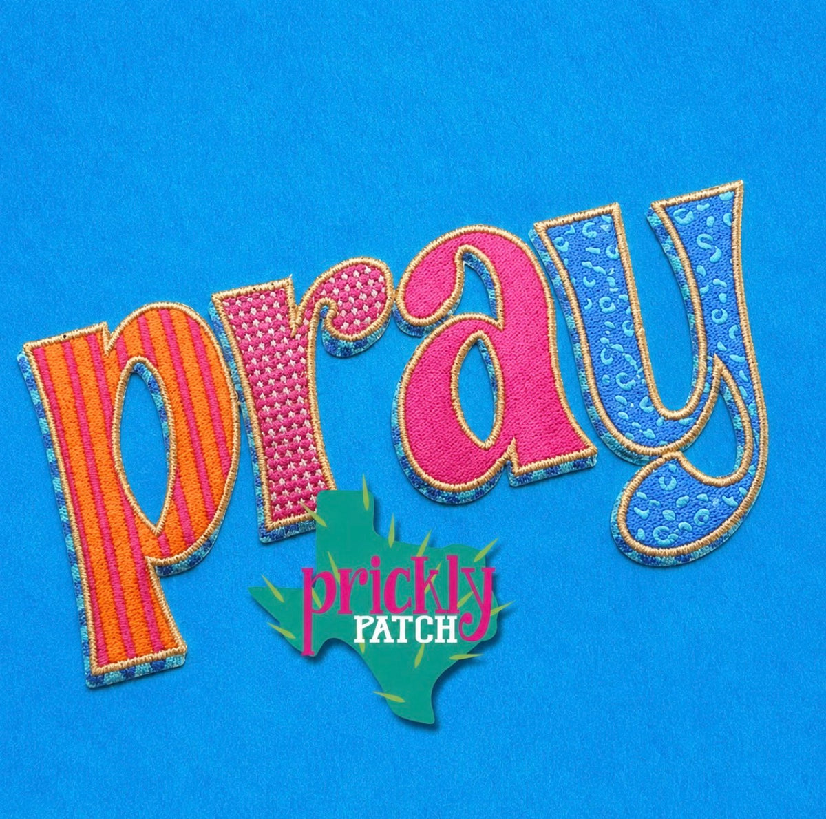 Pray Iron-On Embroidered Patch