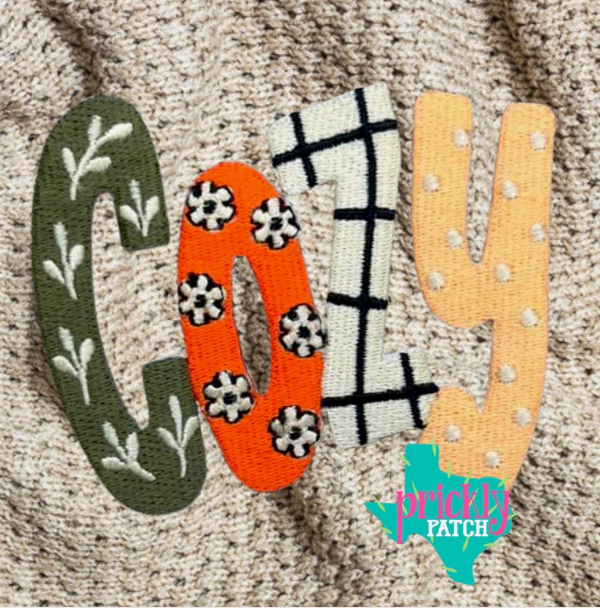 Cozy Iron-On Embroidered Patch
