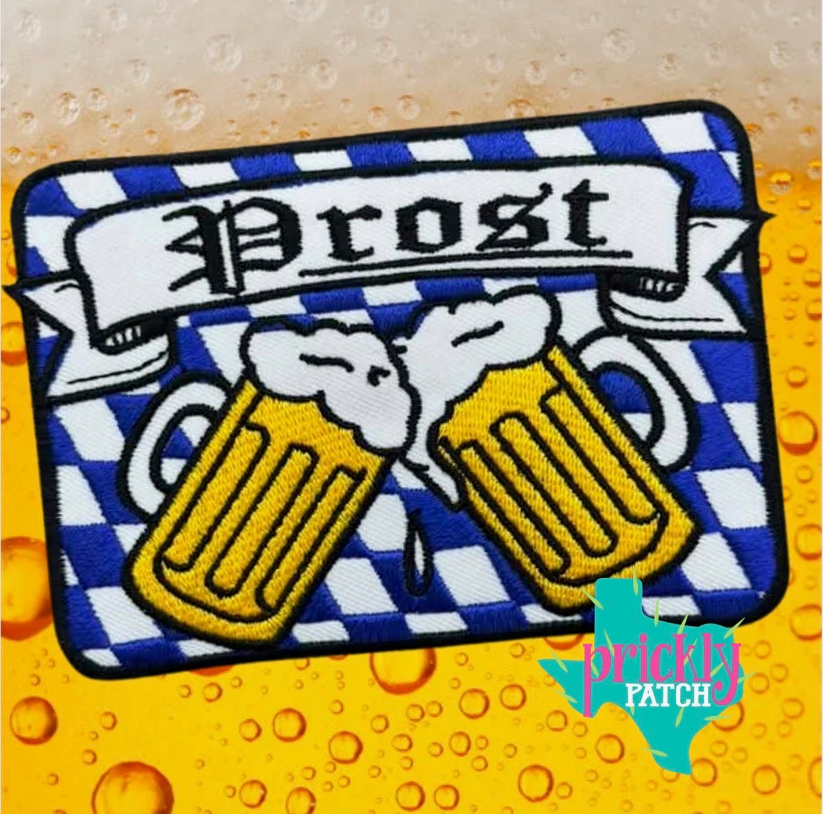 Prost Iron-On Embroidered Patch
