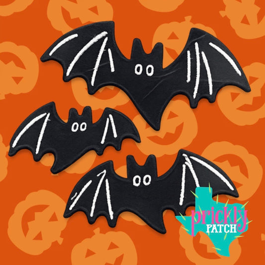 Bats Iron-On Embroidered Transfer