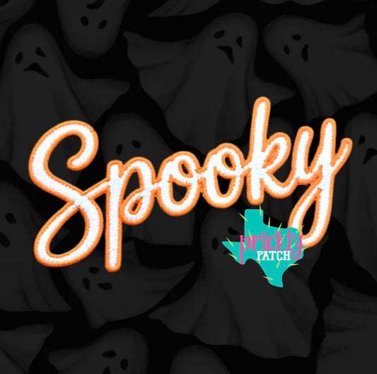 Spooky Iron-On Embroidered Patch