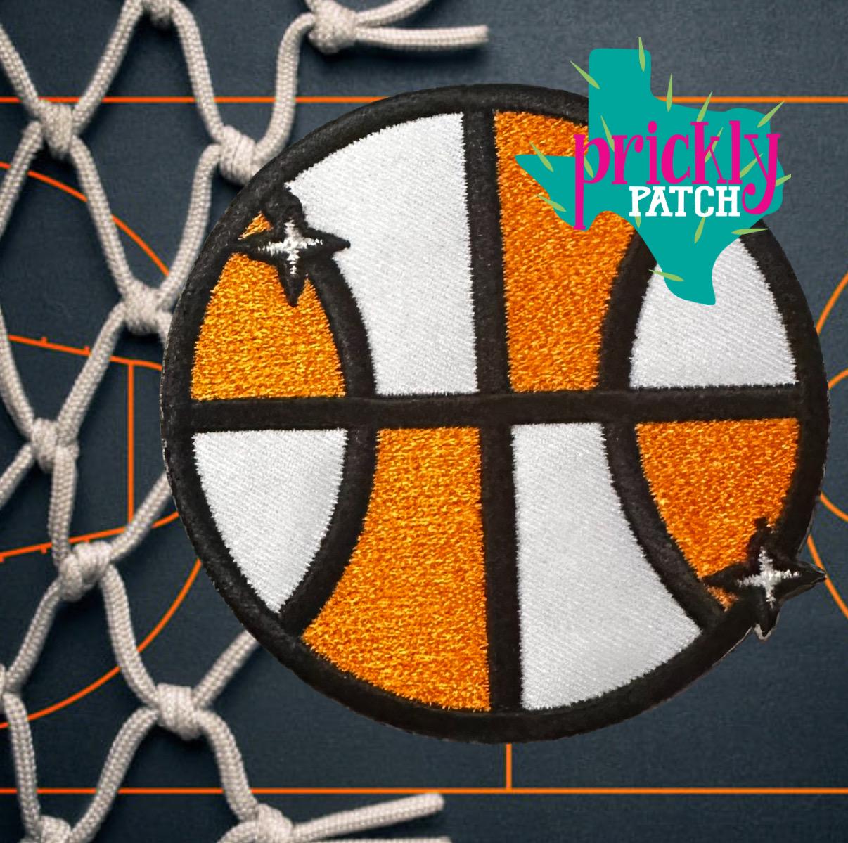 Orange Basketball Patch