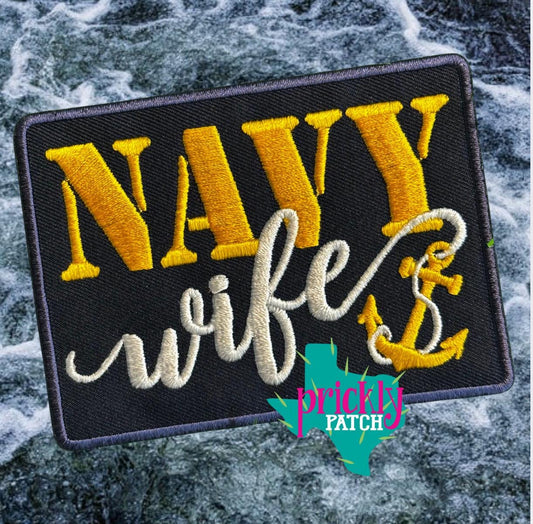 Navy Wife Patch