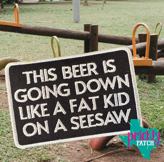 Beer Going Down Patch