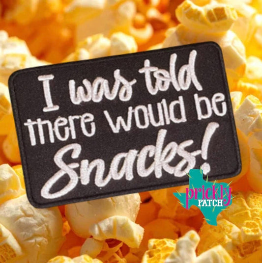 Snacks Iron-On Embroidered Patch