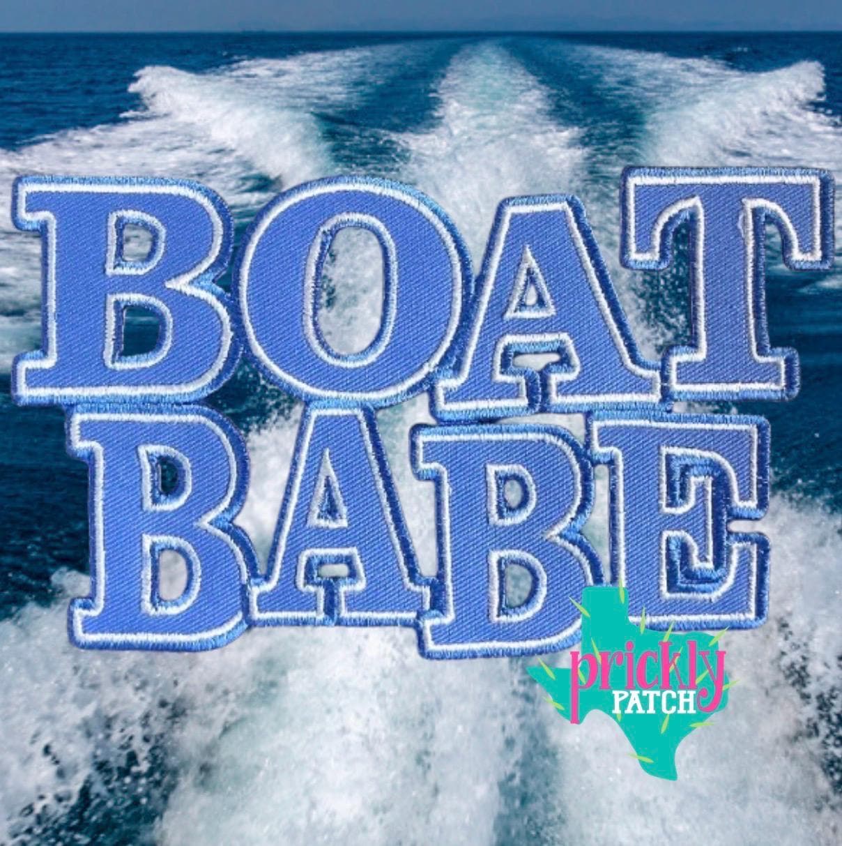 Boat Babe Iron-On Embroidered Patch