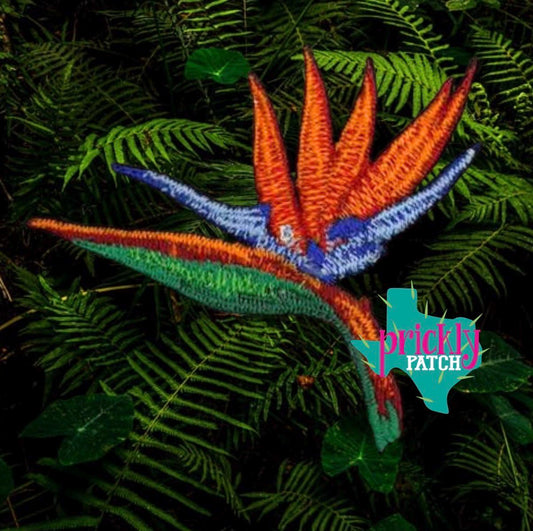 Bird of Paradise Iron-On Embroidered Patch