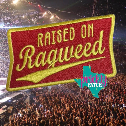Raised on Ragweed Iron-On Embroidered Patch