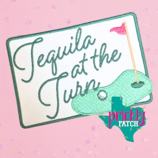 Tequila at the Turn Iron-On Embroidered Patch