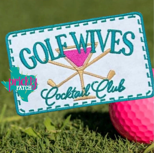 Golf Wives Iron-On Embroidered Patch