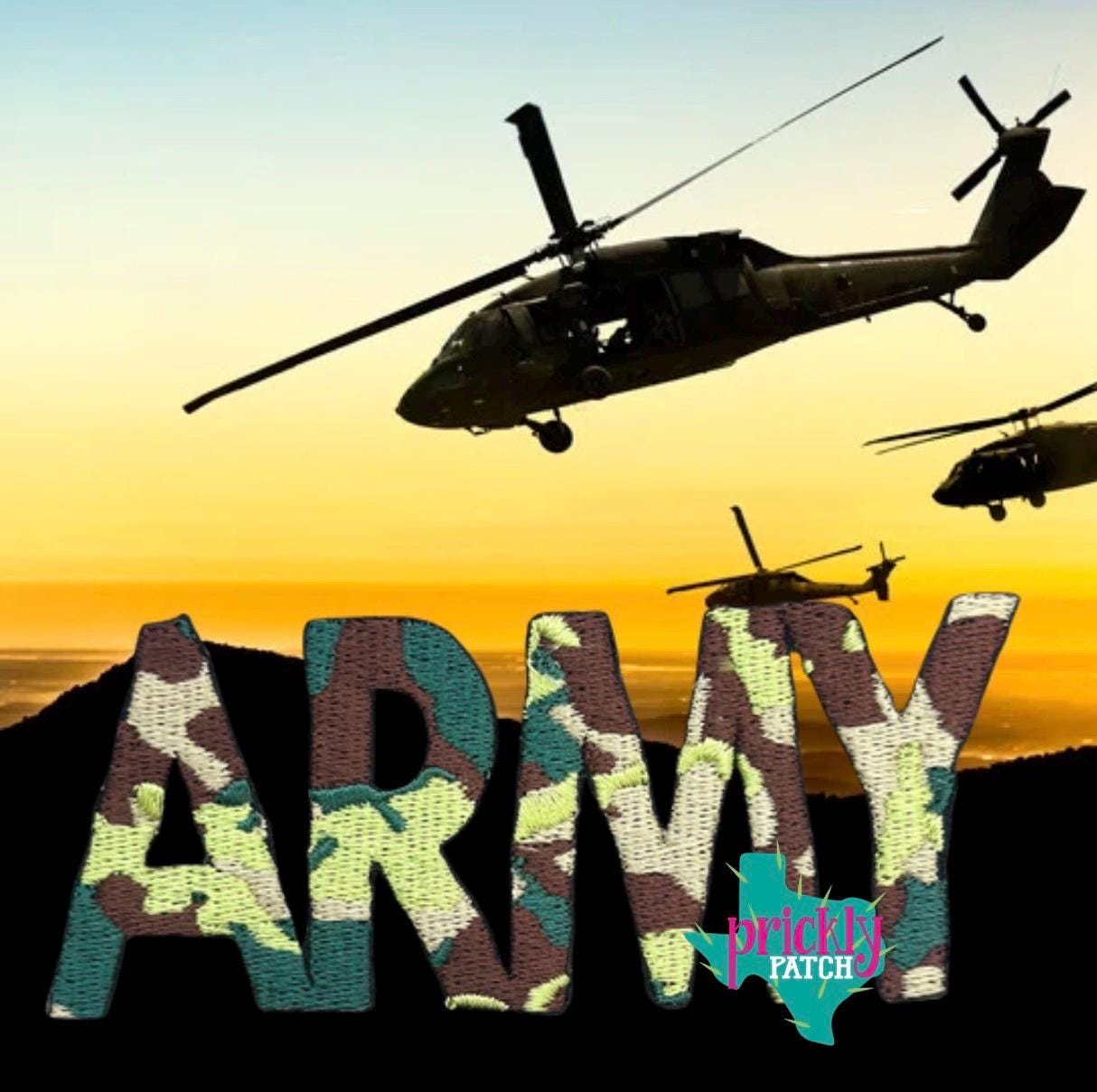 Army Iron-On Embroidered Patch