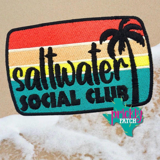 Saltwater Social Club Iron-On Embroidered Patch