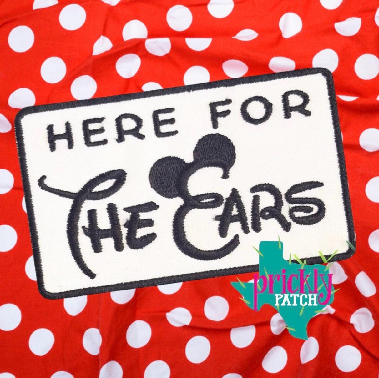 Here for the Ears Iron-On Embroidered Patch