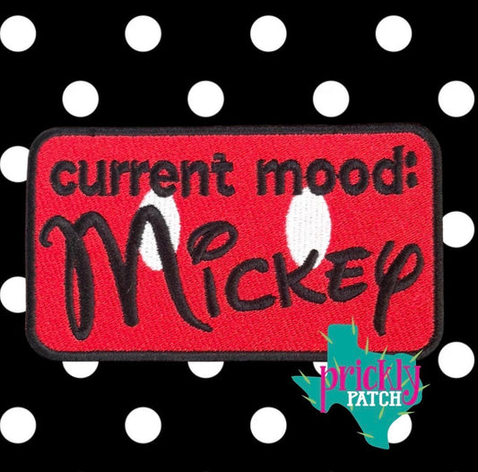 Current Mood Iron-On Embroidered Patch
