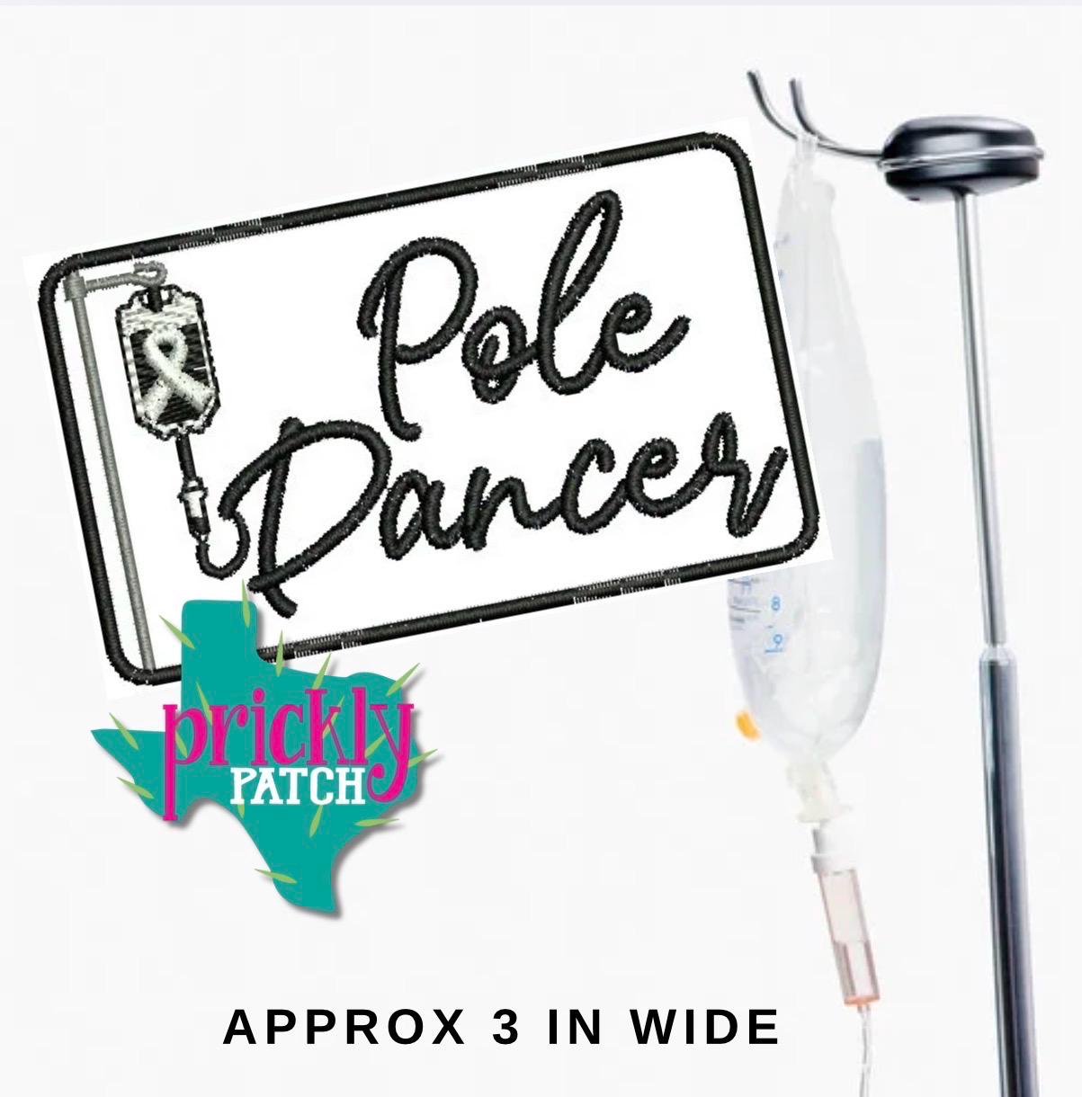 Pole Dancer Iron-On Embroidered Patch